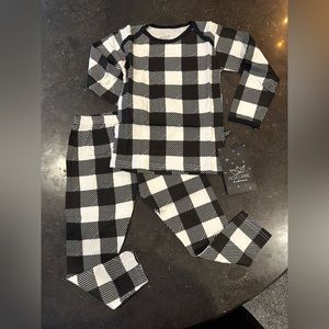NWT Peregrine Pajama Set - Buffalo Check 3T